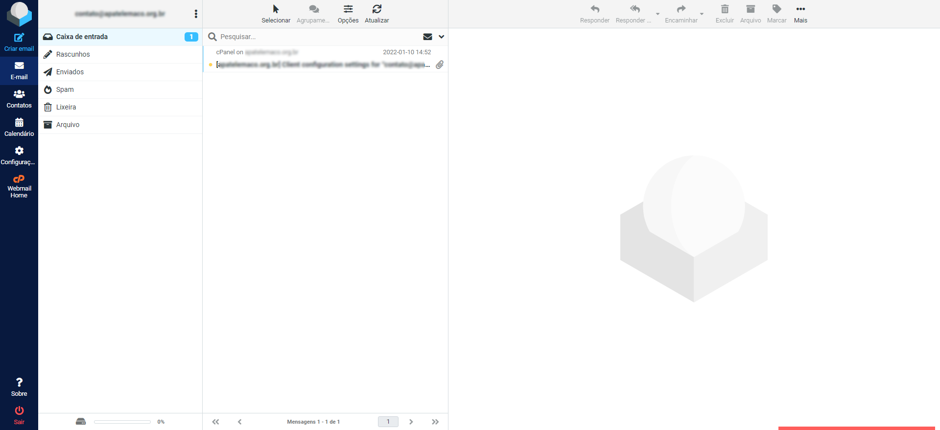 Caixa de e-mail